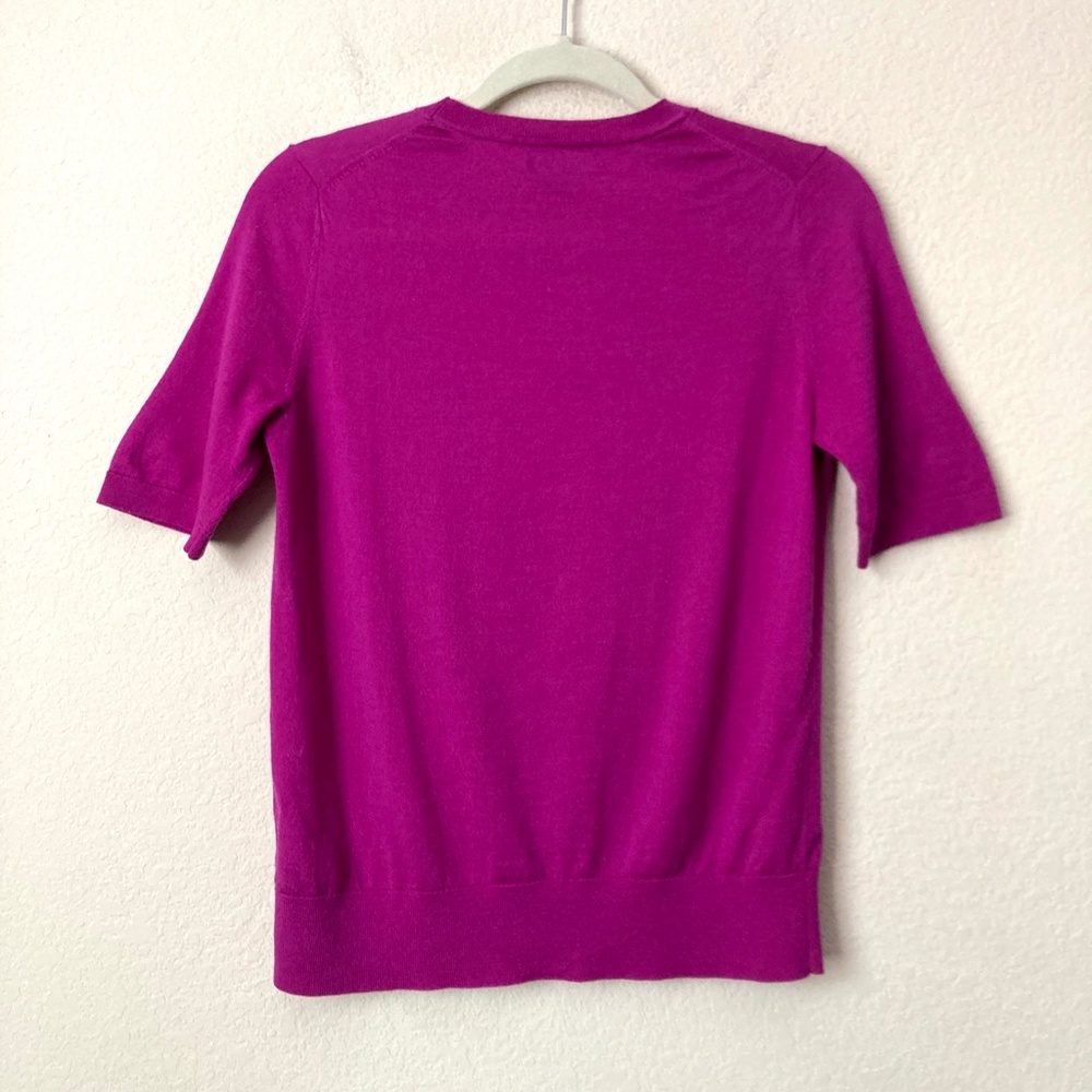 BUNDLE (3) Banana Republic 100% Merino Wool Short Sleeve Vibrant Sweater Tops - Picture 15 of 16